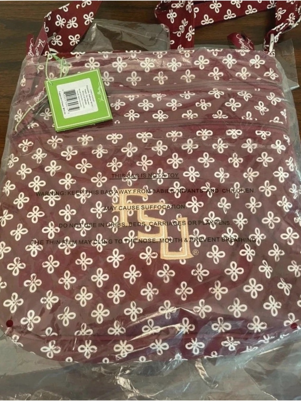 Vera Bradley FSU (Florida State University)triple zip hipster bag - Picture 4 of 10